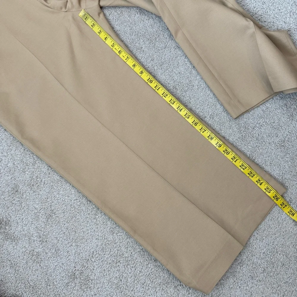 Polo Ralph Lauren Wide‎ Leg Crop Sailor Trouser Monument Tan 18 - Picture 9 of 9